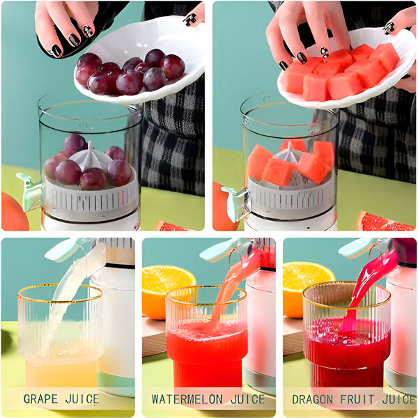 Storcător Fructe VITAPRESS – Suc Natural 100%, Portabil USB